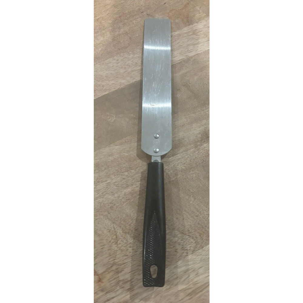 Vintage Ekco Forge Cake Icing Spatula Stainless Steel Black Handle USA 12" - Picture 3 of 3
